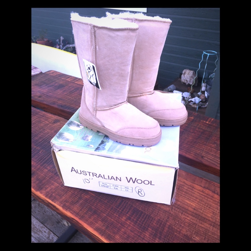 New in box Australian Wool boots